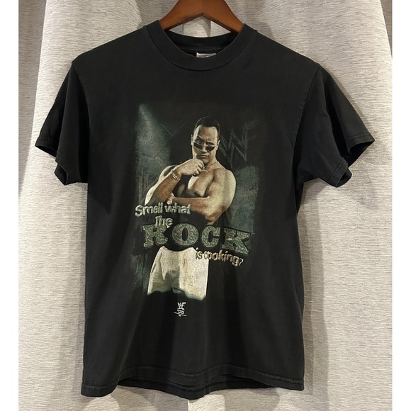 Vintage The Rock‎ Wrestling T Shirt 1998 Youth Size Large